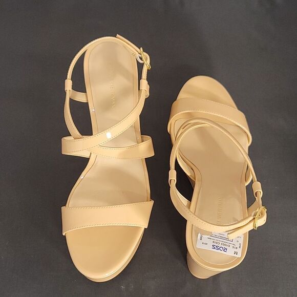 BRAND NEW STUART WEITZMAN WOMEN'S NATURAL AVE 75 WEDGE SANDAL - Picture 9 of 16